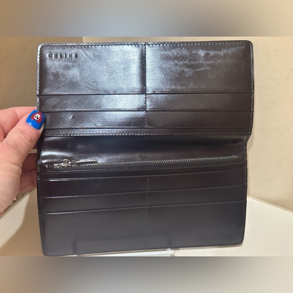 Celine Long Flap Brown Wallet - Picture 3 of 8
